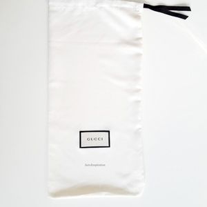 AUTHENTIC GUCCI Ivory Shoe Accessories Dust Bag